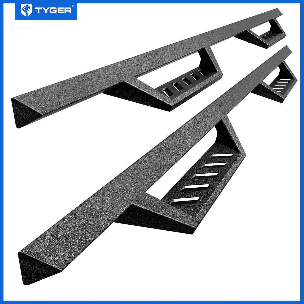 TG-LX3D82348 Tyger 3500; Crew Auto Rail Step Running Bars Cab 1500; Side 2009-2018 LanderX | Nerf | Drop 2500 Ram Board | Compatible Classic 2010-2024 Dodge 2019-2024 with Step