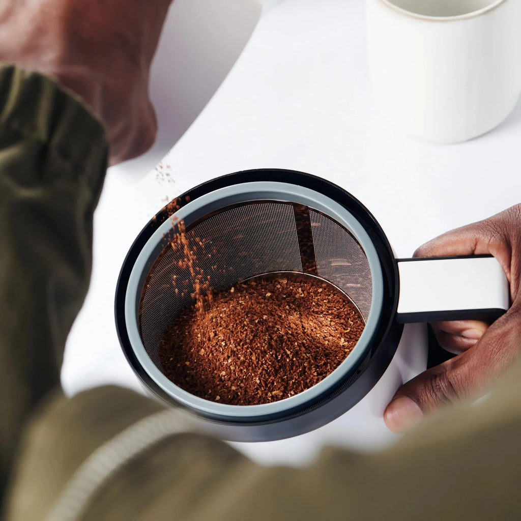 Reusable Stainless Steel for Filter Cup Coffee Able Basket: 8-12 Coffee Makers