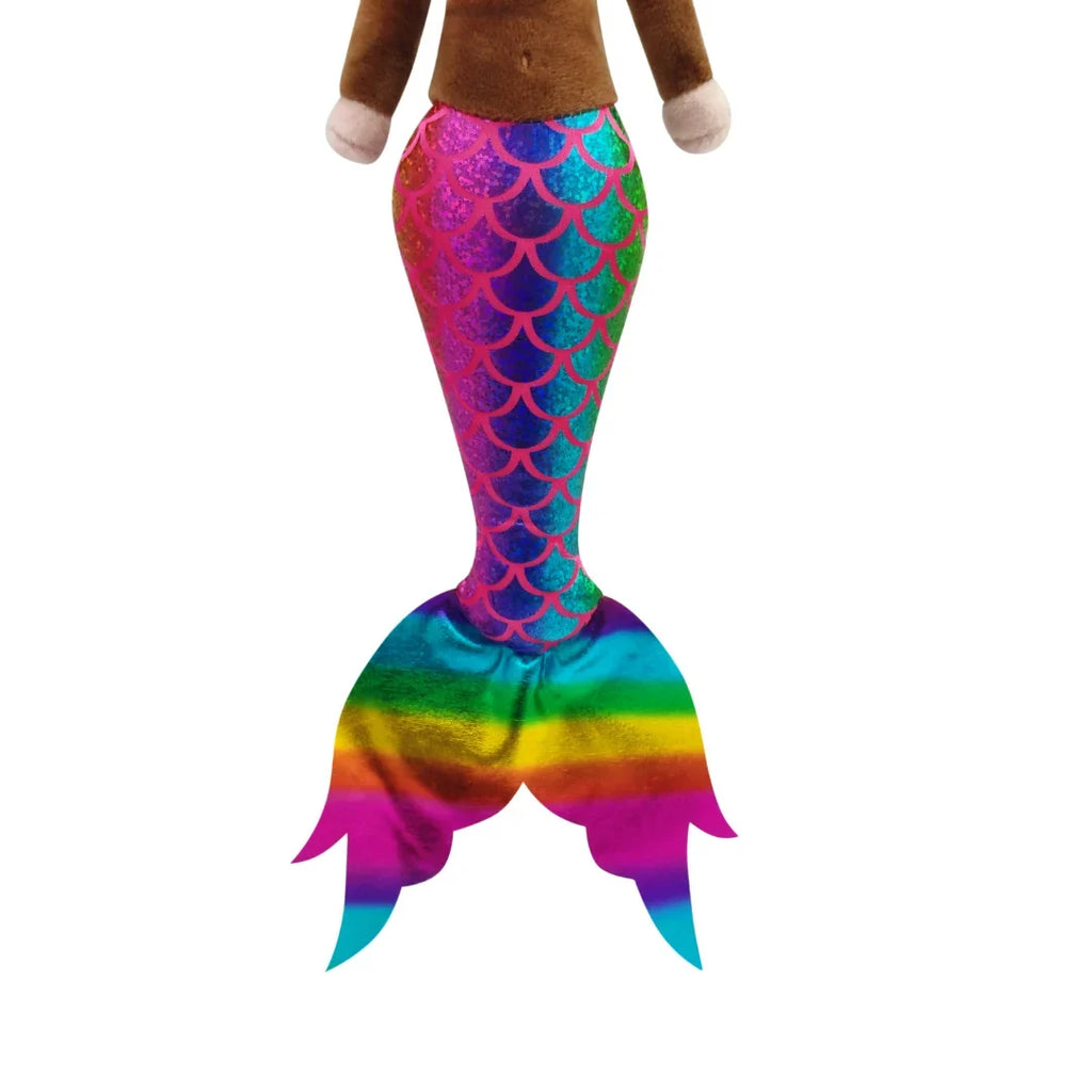 Doll Aaliyah with Matching Iridescent and Unicorn Top 16 Mermaid inch - Tail