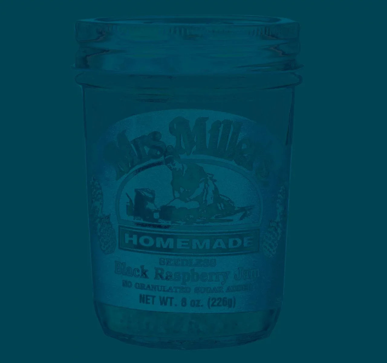 Sugar oz. Mrs. Black Jars Seedless Miller's No Jam, 3-Pack Homemade 8 Raspberry