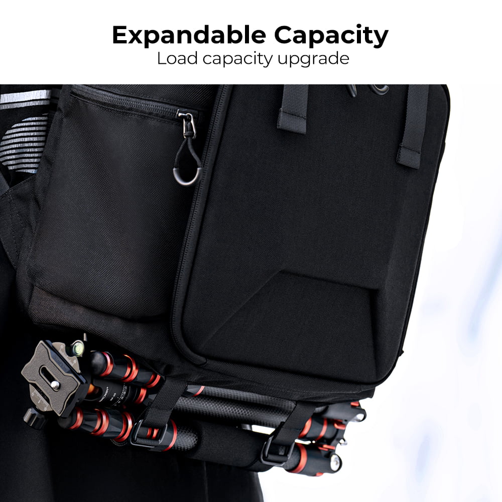 Compartment K&F CONCEPT Backpack Inch Laptop with SLR/DSLR Cover Capacity Waterproof Photographers Large Photography for 15.6 Bag Men Bag Camera Camera Hard Women Rain Shell 22L
