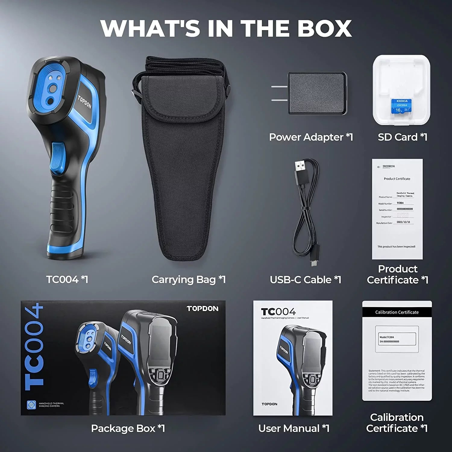 192 256 Resolution Camera Infrared TC004 Camera, Thermal 12-Hour IR Camera Imaging x Life High Battery Thermal Handheld TOPDON