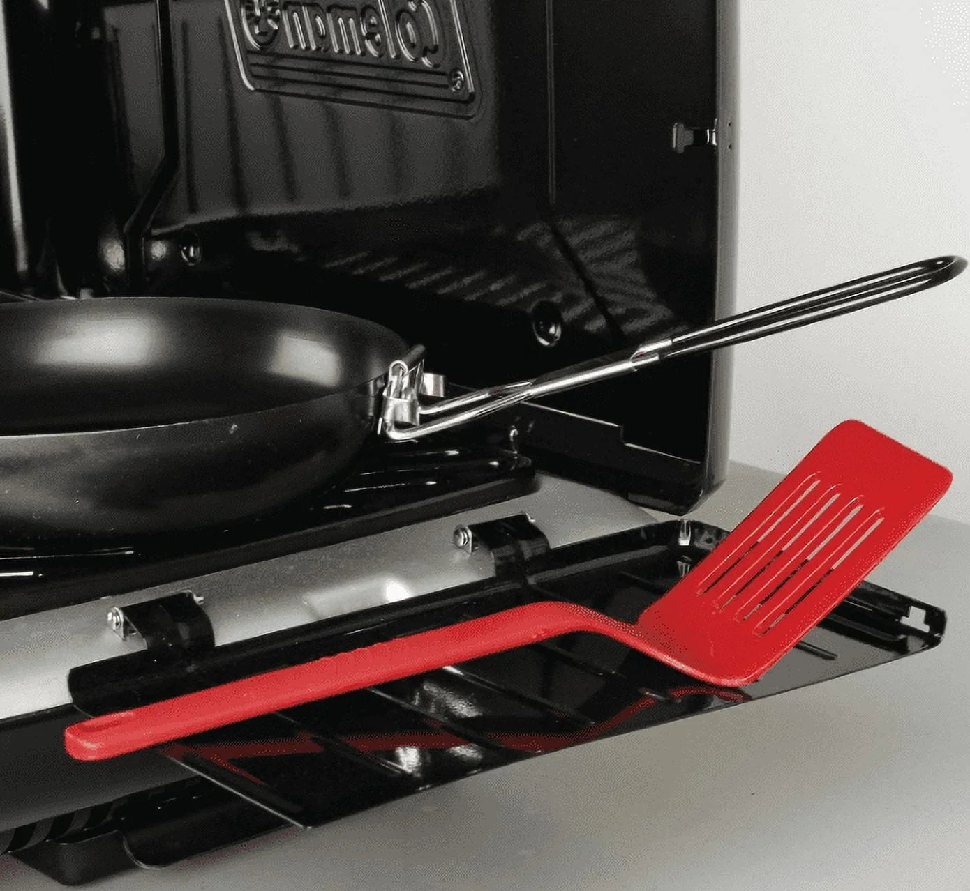 Camping Propane Camp Grill, Coleman Grill 9924-SERIES Portable Box Open
