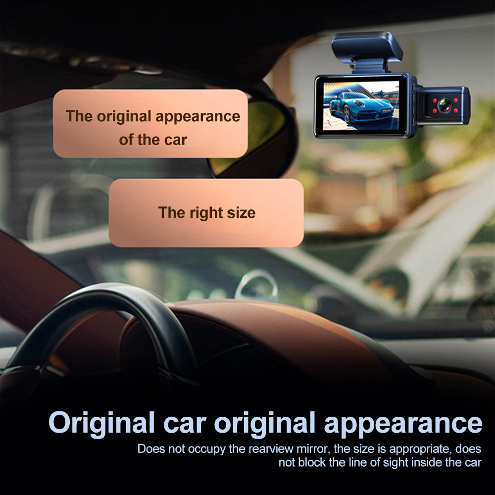 Rear Mode Cam Dash Dual Front FHD Recording Vision 1920x1080P Cam Dash DVR Virwir Car Cam Parking Loop Car Night and