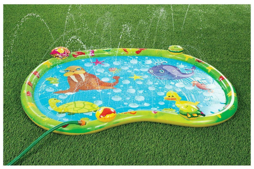 Kids Pool, Sprinkler Pad Splash Swimming Wading Splash Inflatable Outdoor Pad, Splash Pool, Water Mat, Lawn Sprinkler Toys,