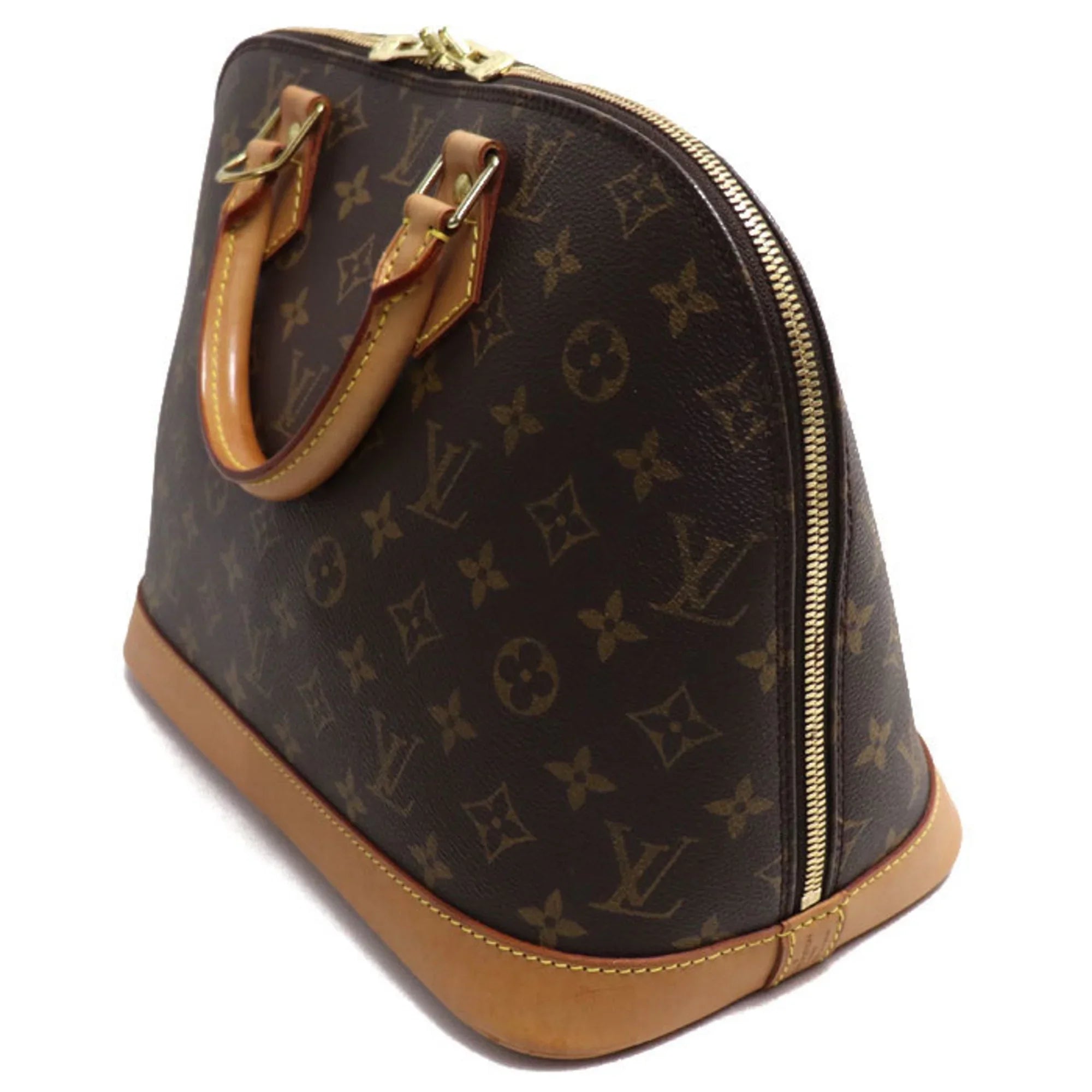 LOUIS Women's Monogram (Good) M51130 Pre-Owned BA0030 Alma Brown VUITTON Handbag