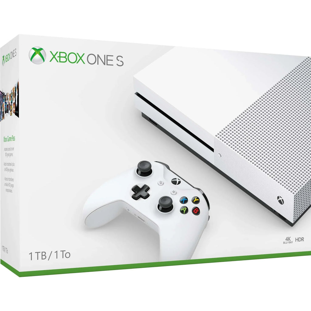 S 1TB Console HDMI with One Microsoft Xbox (Refurbished) White Cable Restored 234-00051 Gaming