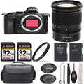 Storage + - Battery Extra S + Nikon with Lens 24-70mm Mirrorless + f/4 64GB + Z5 Kit Case Filter Cleaning UV + Backup International Version
