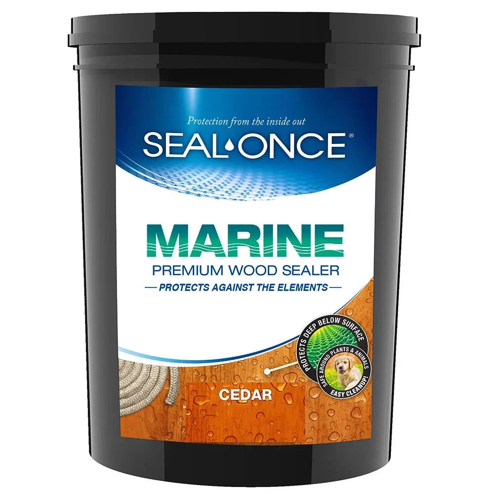 gal Wood Premium Marine Sealer Once Seal CEDAR 5