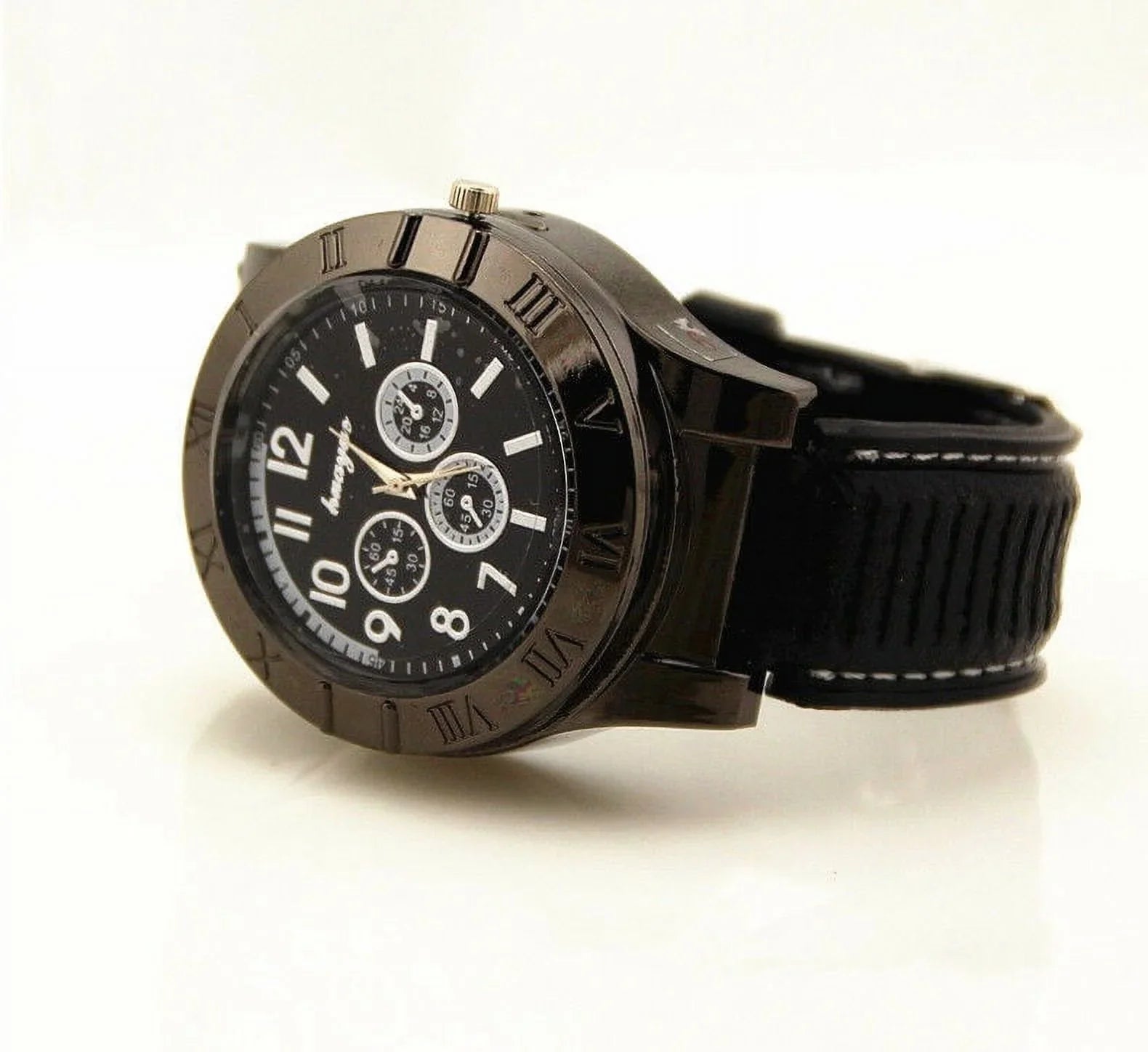 Flameless Strap Watch USB Watch USB Lighter Windproof Outdoor Men's Gift Rubber Rechargeable