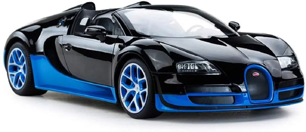 Veyron Remote RC Sport Grand Wonder Bugatti - Car Wheels 1:14 Vitesse Control Black/Blue