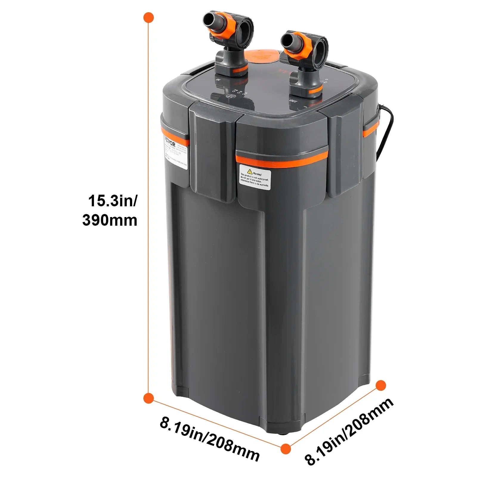 UV Lamp Canister SKYSHALO Aquarium Tank Fish 75 Quiet Filter Gallon 11w