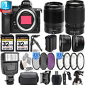 Lens Set + with f/4.5-6.3 50-250mm Set Lens 35mm Nikon VR f/1.8 Z5 4 PC Macro + + Handbag Flash Camera + + 64GB Filter PC S Mirrorless 3 +