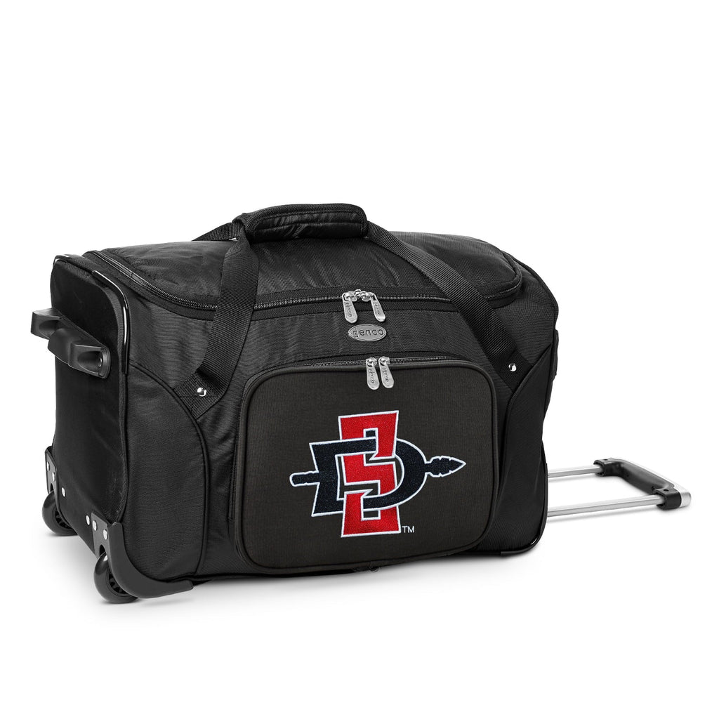San Aztecs State Duffel Diego 22" 2-Wheeled Black Bag MOJO