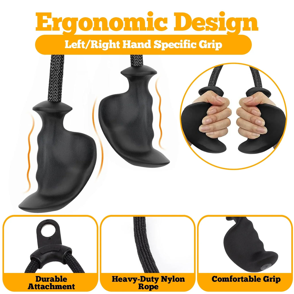 Down 48 - Cable Attachment Inch GymPin Pull Ergonomic Pull Upgraded Rope Handle Down - Grip Long Tricep Rope Machine LAT - Duty Down Heavy Tricep Pull