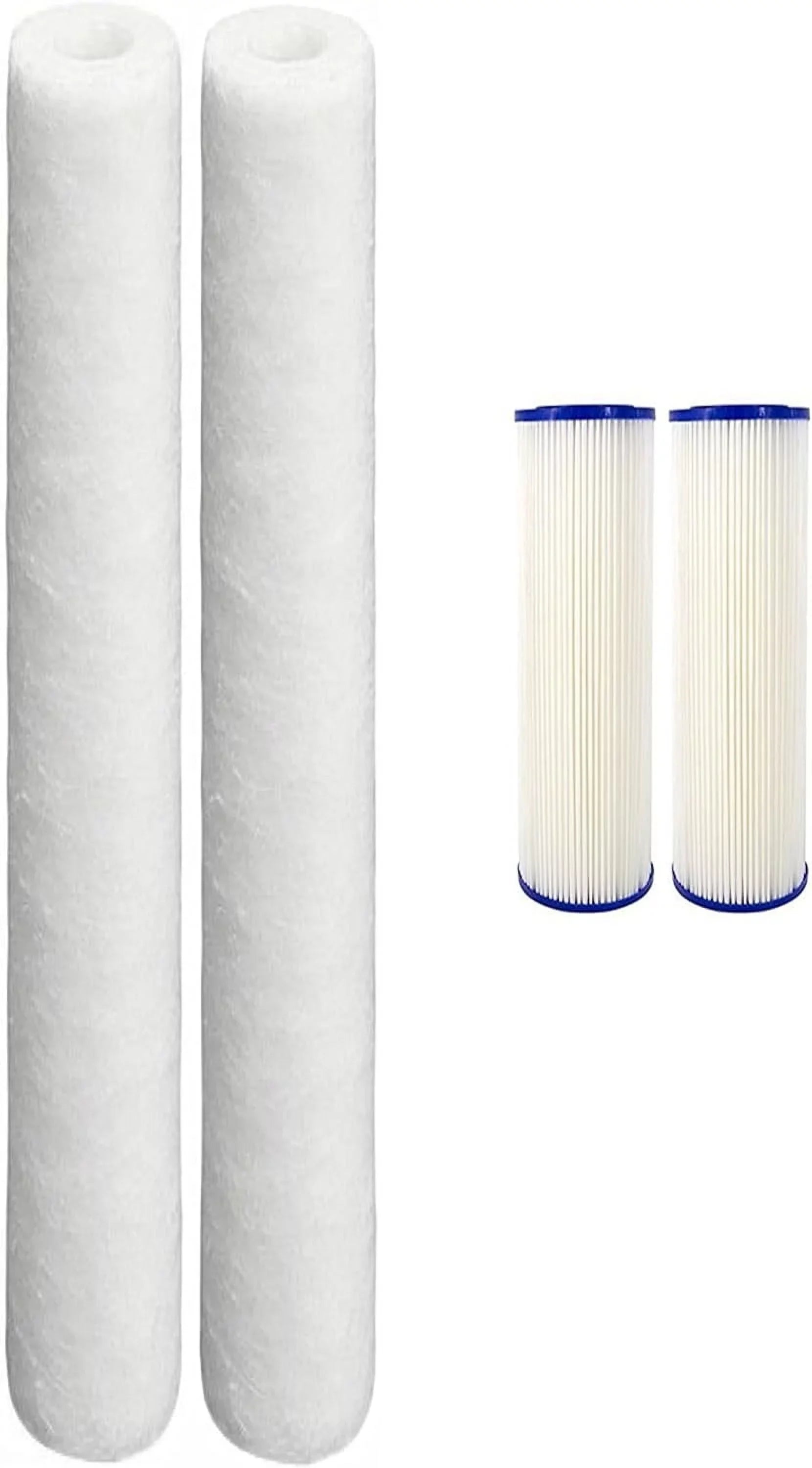 Filters Micron Water And (4) Filters House EQ-304-20 Compatible With Post And Filters Pre EQ-PFC.35 Sub Whole