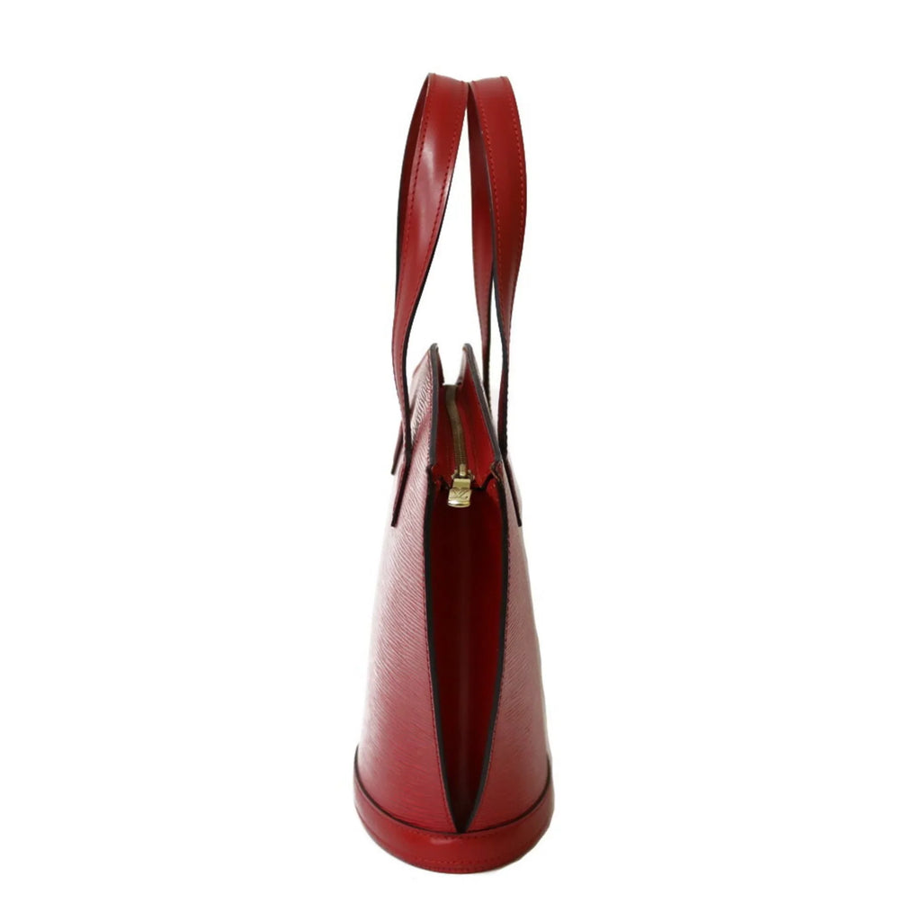 LOUIS Jack Ladies M52277 Handbag Red VUITTON Sun Pre-Owned Vuitton Castilean Leather Epi Louis (Fair)