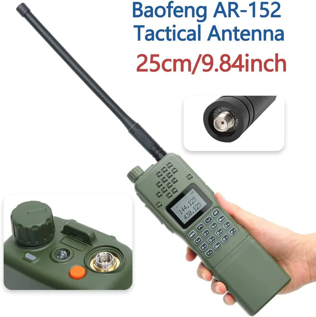Talkie Battery Walkie AR-152 Programming Ham Radio Way 12000mAh Radio Long Powerful Extra Cable with Portable Two Tactical Range ABBREE Full 10W Kits