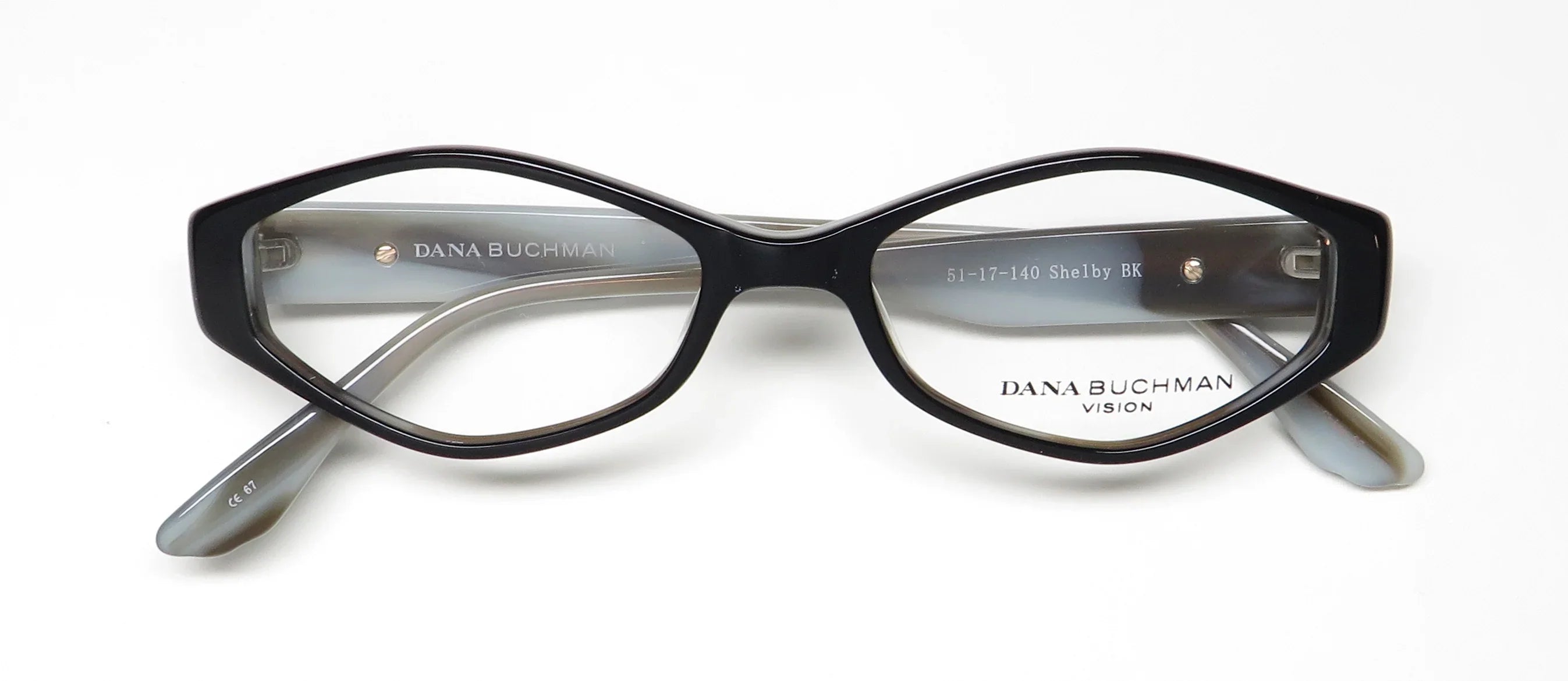 BUCHMAN Eyeglasses Black Ivory 51MM DANA SHELBY