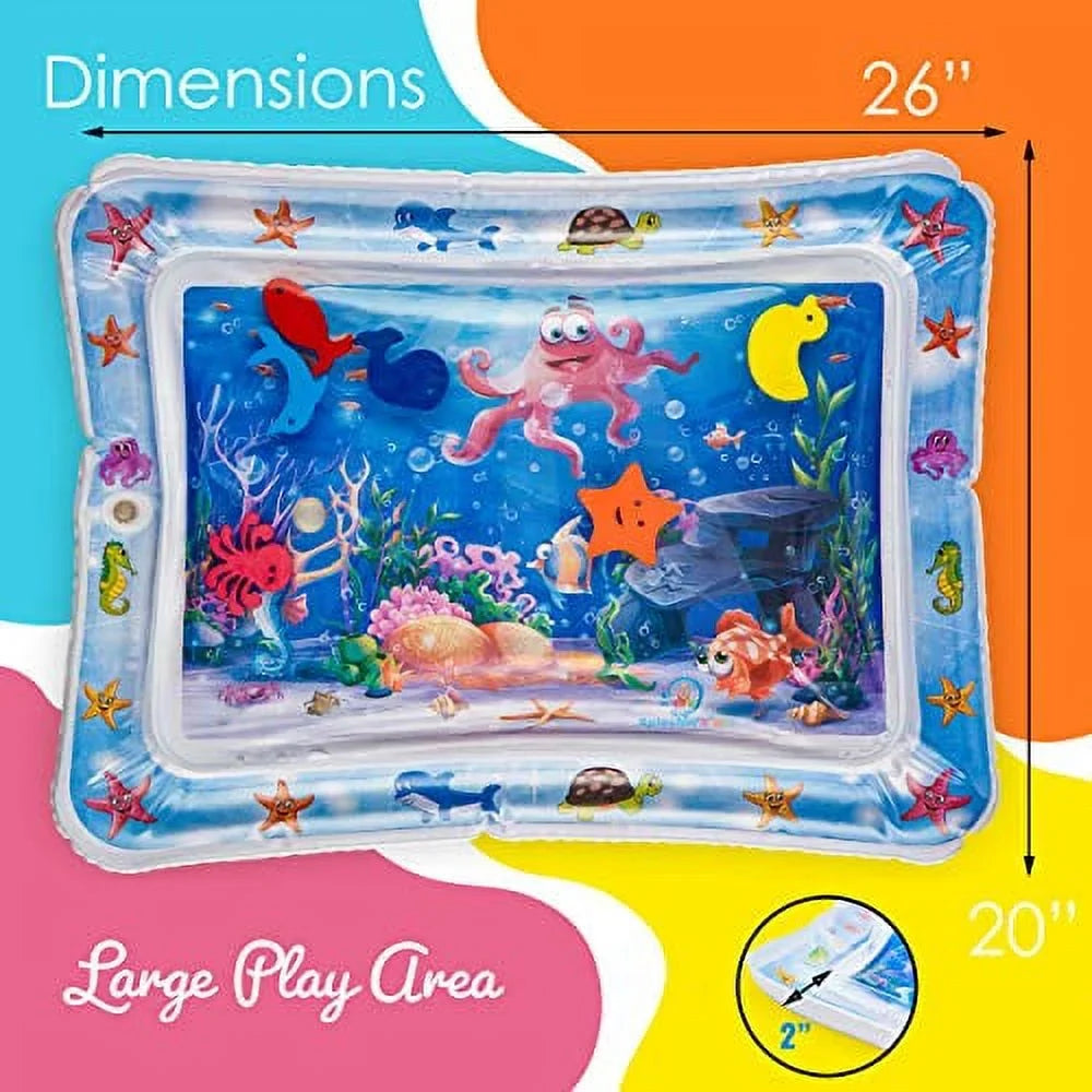 Inflatable Stimulation time mat The Play time Your is Center Activity Toddlers Infants Fun Water and Splashin'kids Premium Perfect Tummy Baby's Growth
