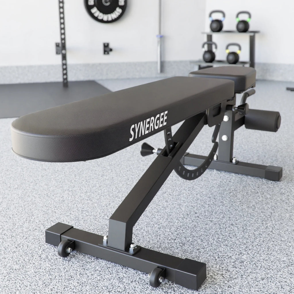 Bench Home & Great Decline & and Synergee Adjustable Bench. Garage Workouts. Weight for for Gym. Exercises Press Commercial, Incline Dumbbell Workout Barbell