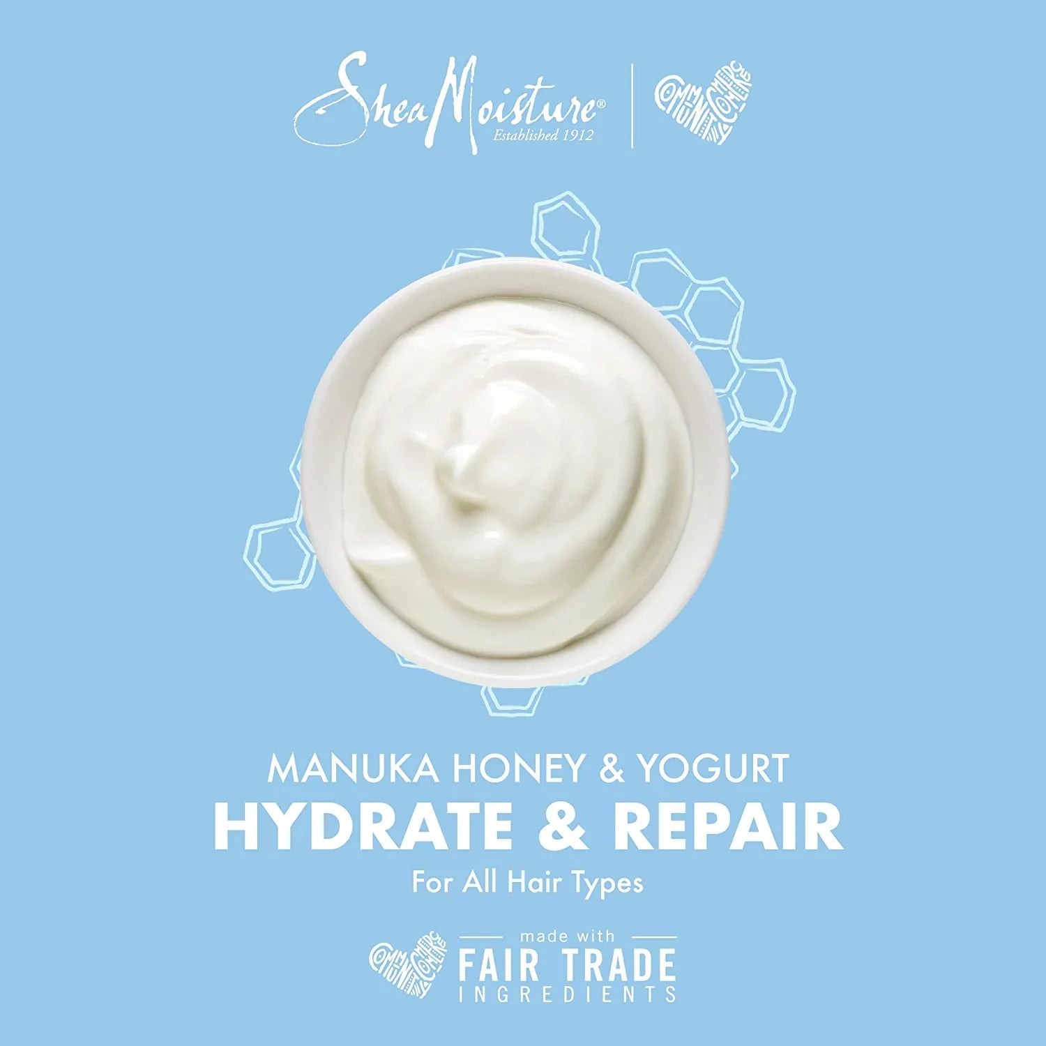 Yogurt 13oz and Damaged Shampoo Hair SheaMoisture Manuka & Hydrate For Conditioner Butter Shea & Honey Repair