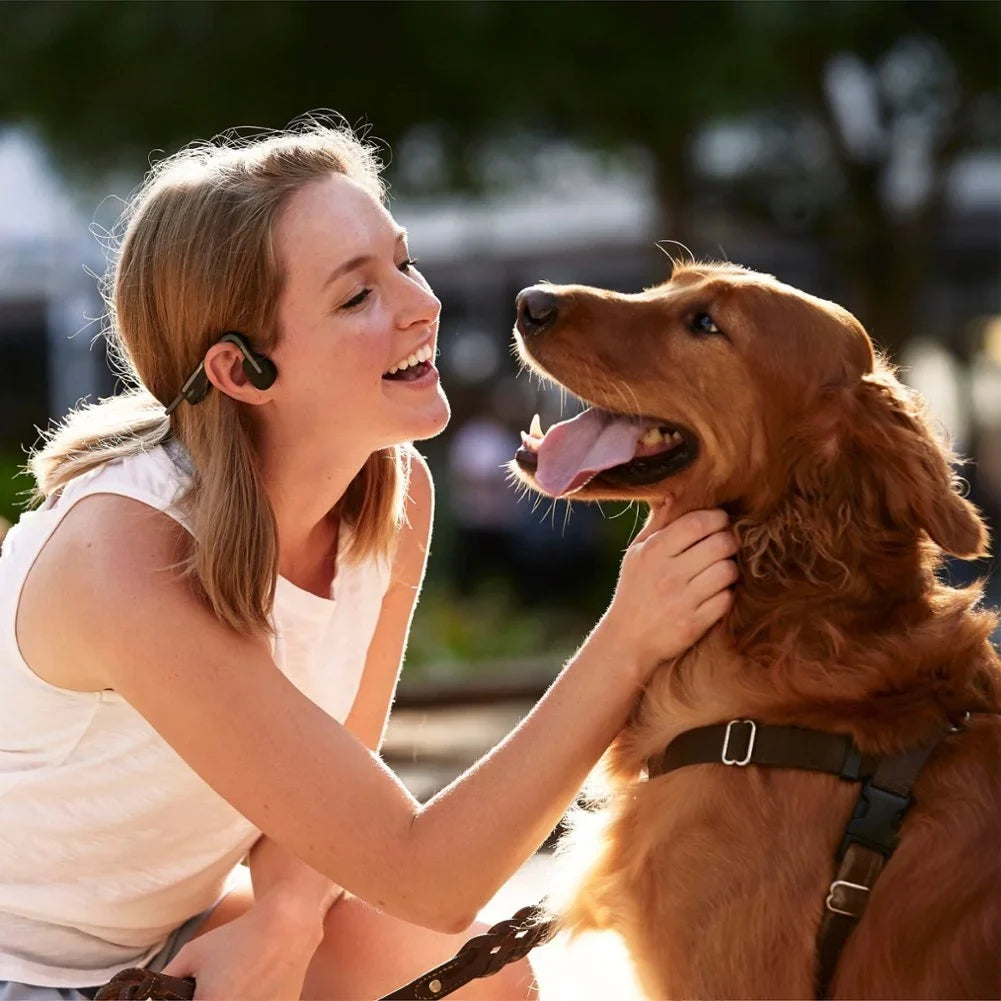 Conduction OpenMove (Refurbished) Gray - Shokz Open Lifestyle/Sport Headphones Restored Ear Bone