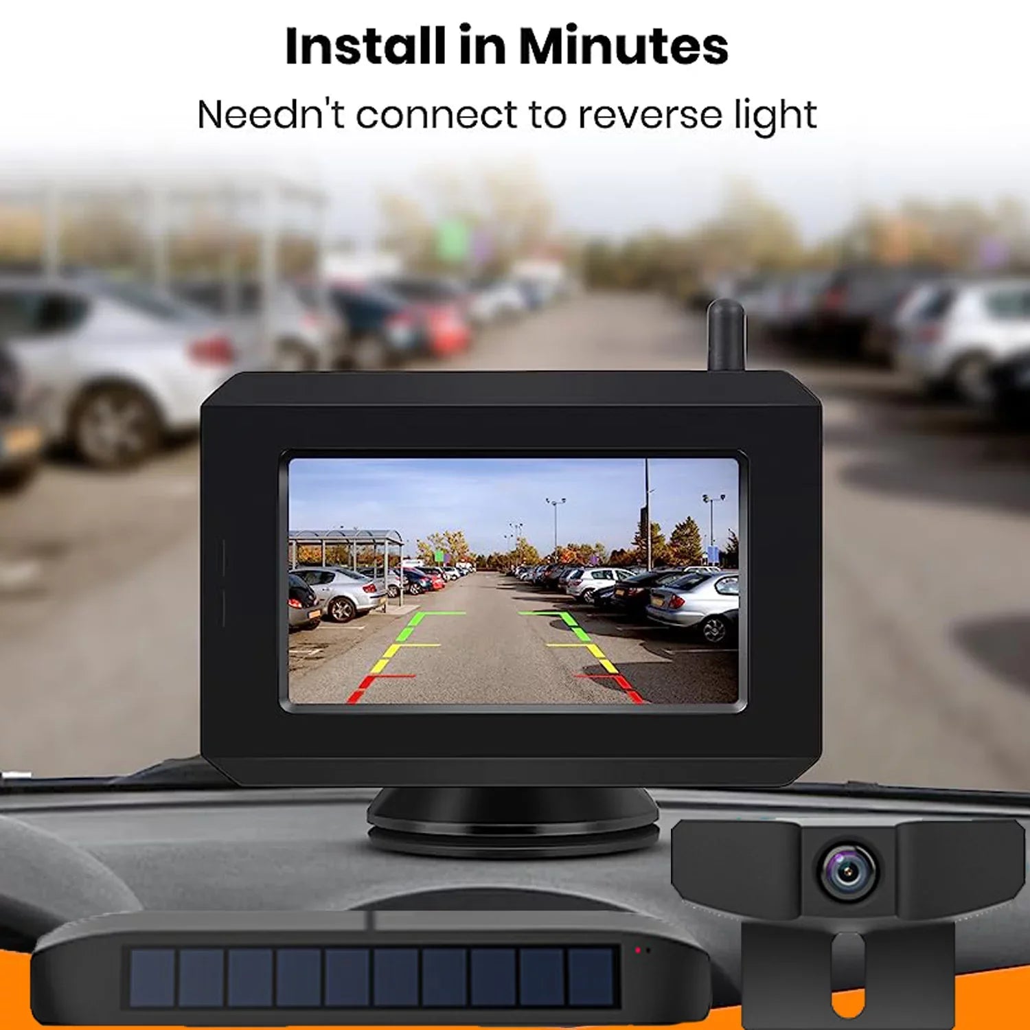 Hitch Backup Digital Back Trailer,Pickup,Van Observation Camera Camera for View Camera Trucks, Up fit System for Reverse Wireless Trailer Wireless Solar Highway Rear