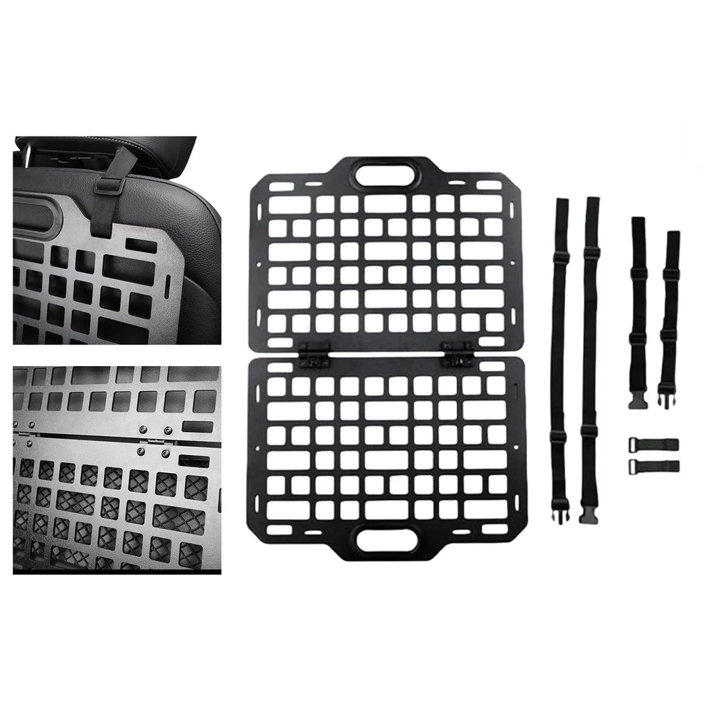 Back Seat Seat Organizer Plate AMLESO Auto Panel Hanging Automotive Auto Parts Molle Storage Truck Car Modular Panel for Seatback