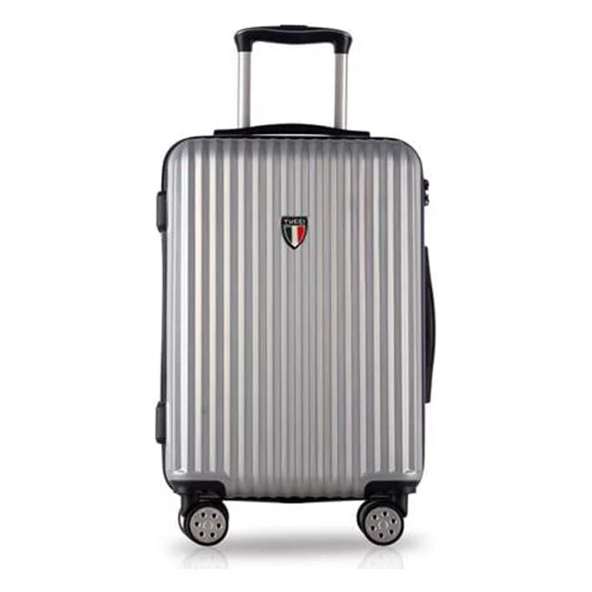 Silver ABS in. Banda Luggage, 24 T0274 Carry-On T0274-24in-SLV TUCCI
