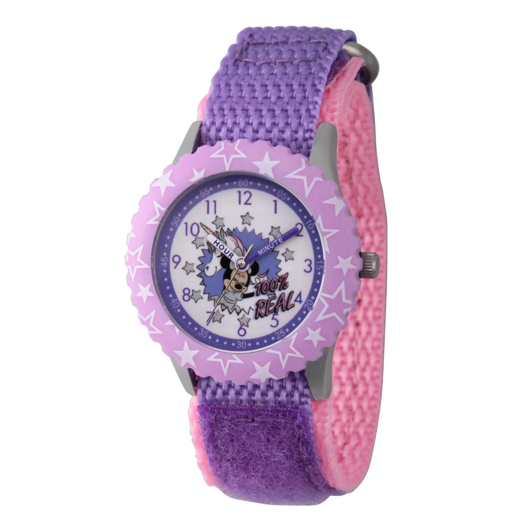 Disney Minnie Stainless Mouse Steel Watch,1-Pack Girls'