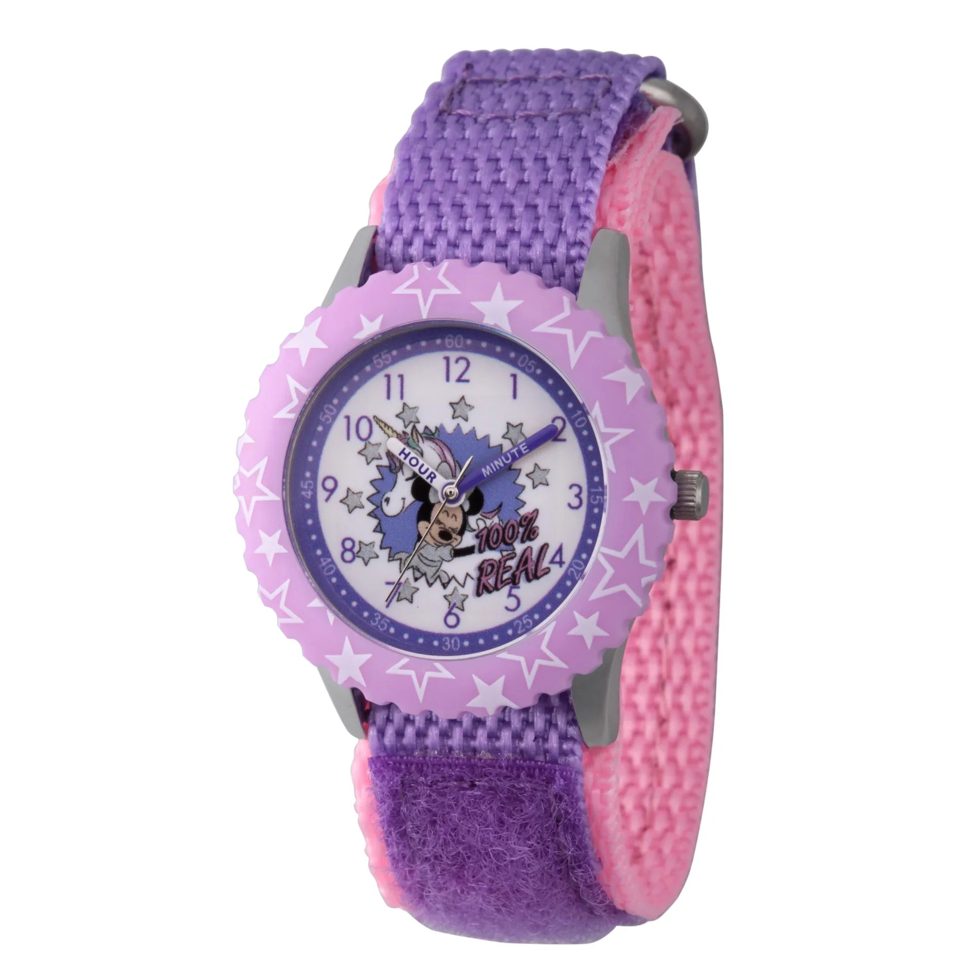 Disney Minnie Stainless Mouse Steel Watch,1-Pack Girls'