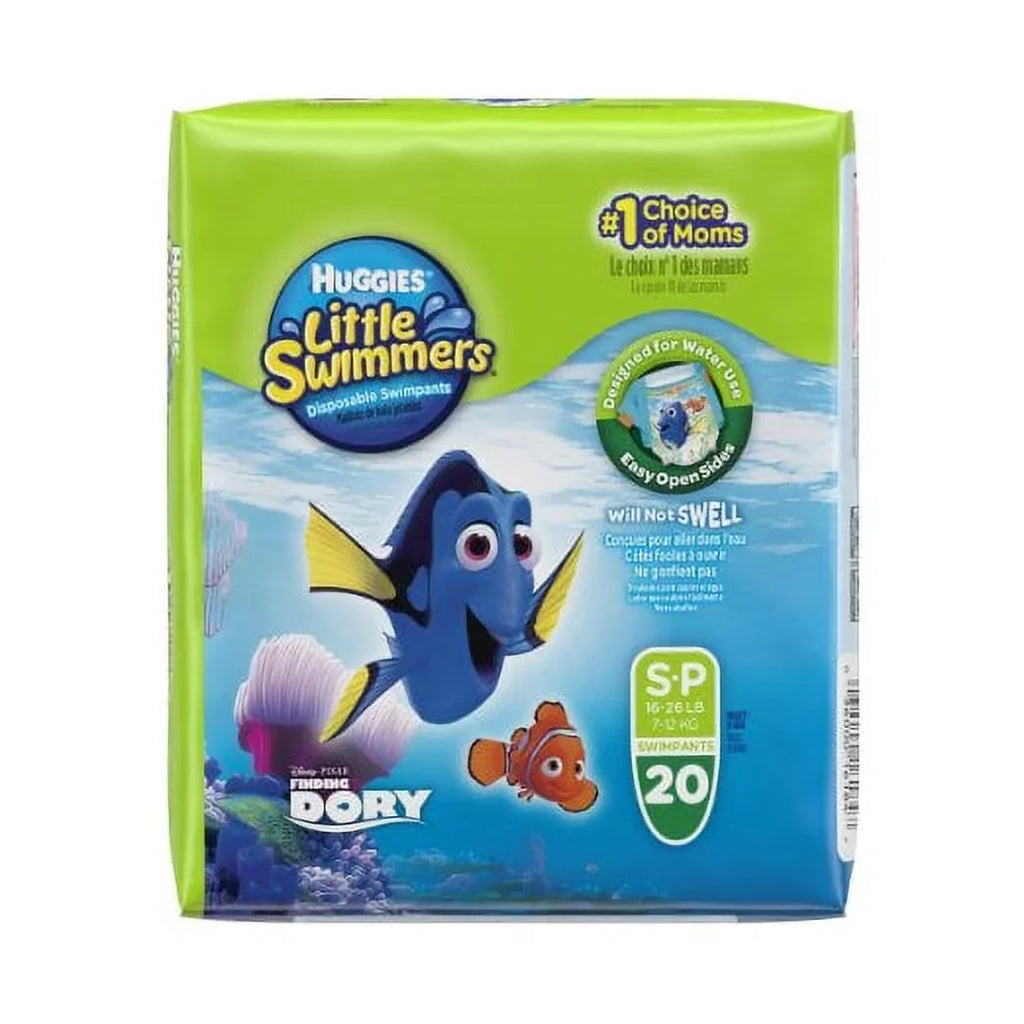 20 Small, Swimmers Swimpants Disposable Little Count May Vary), (Character Huggies
