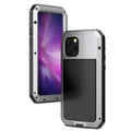 14 Grade Military iPhone Rugged Heavy Pro Scratch Case Glass and Travel Aluminum (Silver) Outdoor Resistant Protection, Shockproof Duty Metal Max Gorilla