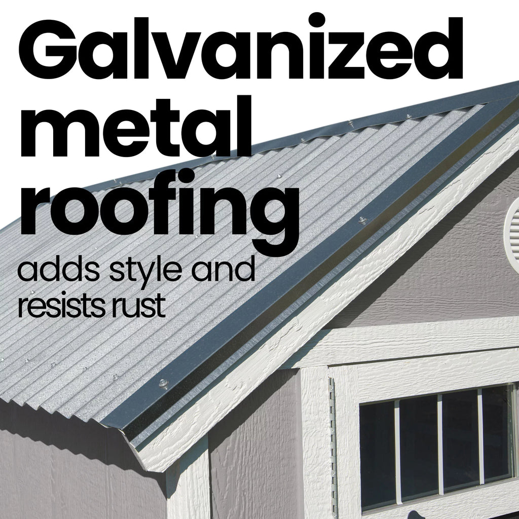 8 x Metal Handy ft. 6 Home ft. Roof Included) Shed (Floor Products with Garden