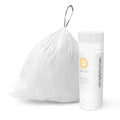 Trash Drawstring Gallon, Code Liter Bags, 240 Q simplehuman Fit 13-17 / Pack, 50-65 Roll Custom White