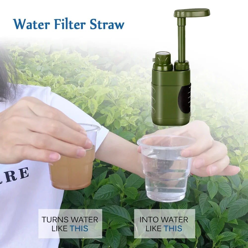 Lixada Water Camping Preparedness for Filter Straw System Family Emergency Hiking
