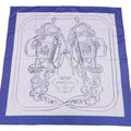 de navy x silk (Good) white Carre ladies 90 GALA Hermes HERMES scarf Pre-Owned BRIDES