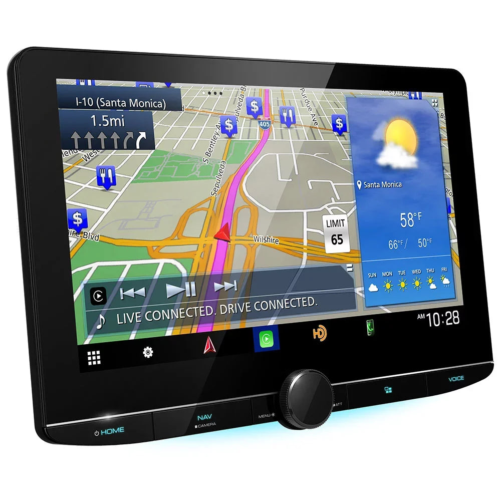 Receiver 10.1" Dashboard DRV-N520 & Camera New DNR1007XR HD Kenwood Navigation Full