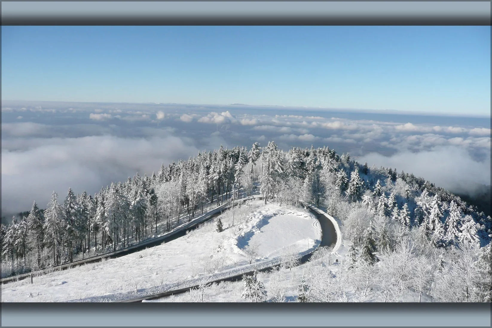 Poster, near Forest the of 2009 24"x36" Black Gallery Mountain Hochblauen Badenweiler