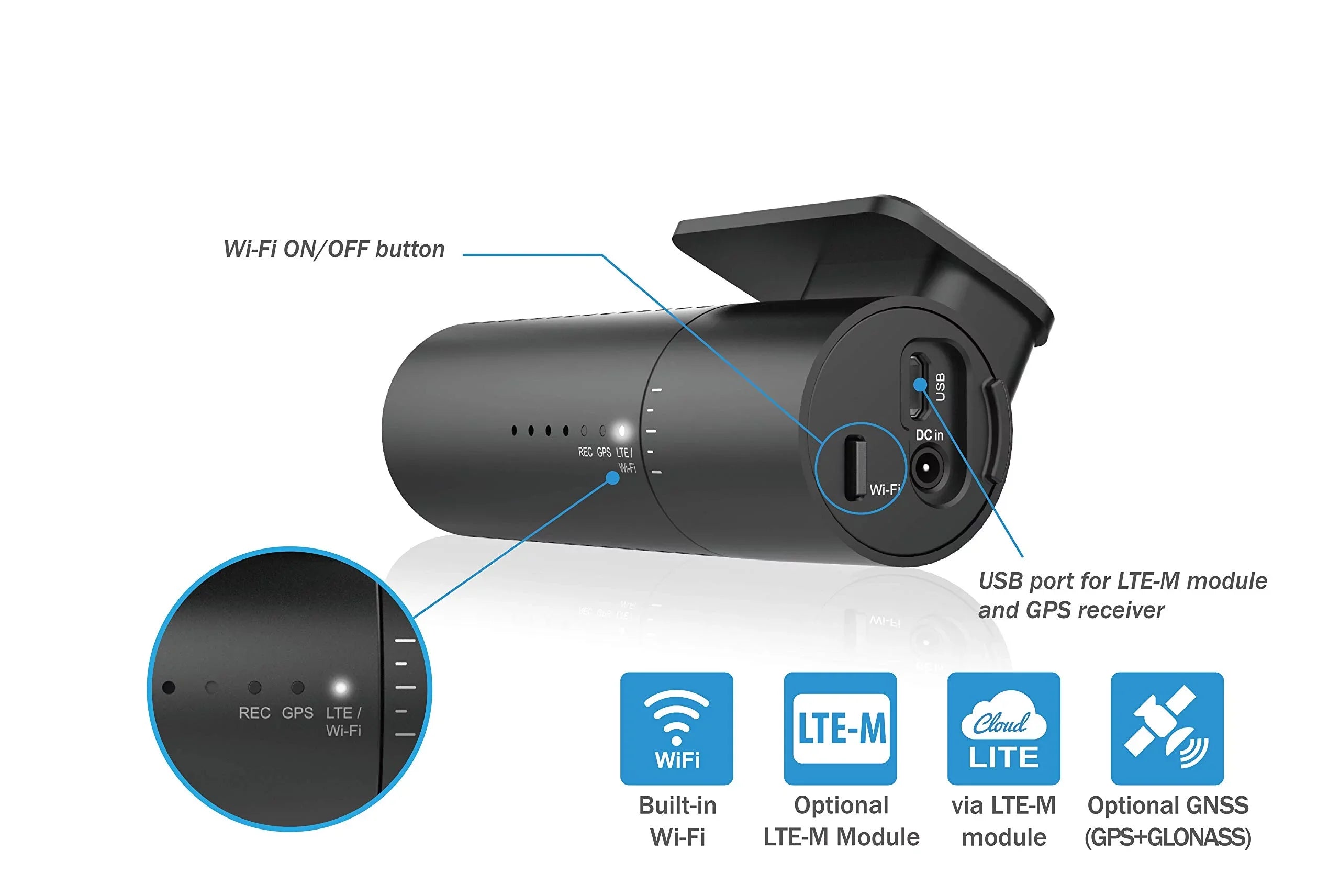 BlackVue | with 32GB Support | Parking HD Wi-Fi Dashcam Mode microSD DR590X-1CH Full Card