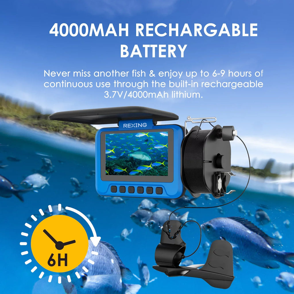 Underwater FC1 Winding Spool Camera Fishing w/ Rexing