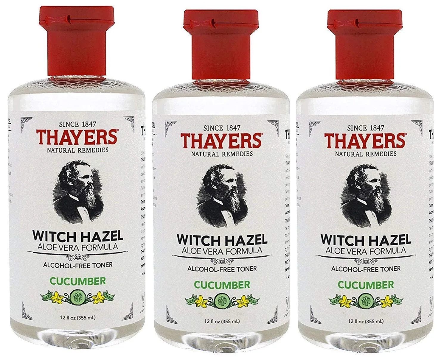 Aloe 3 - Witch fl Vera Lavender, 12 Toner, Hazel Thayers Pack oz