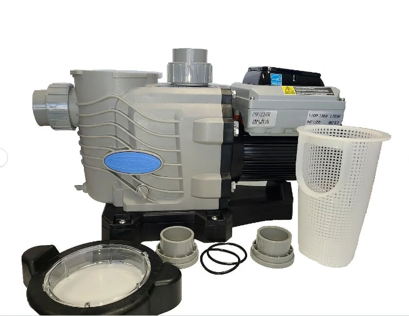 Pump Variable Swimming for 3yr Warranty Unions, Torrent Adjustable 2" with Retrofit Blue 2hp Pool Speed Stand