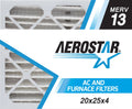 6, x the Air 20 4, in 20x25x4 of Filter, MERV Made 25 13, Box x Pleated USA Aerostar