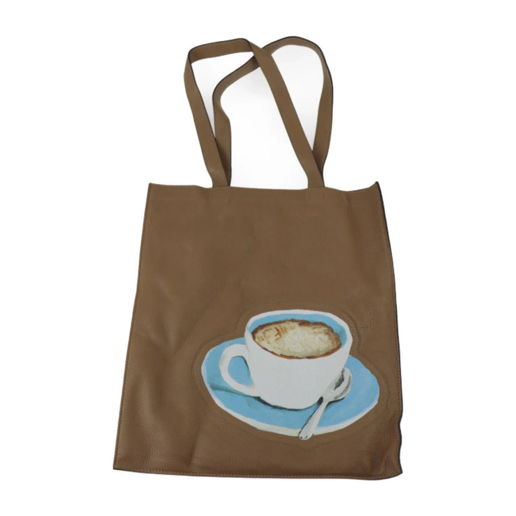 7VA426 Coffee Series Bag Pattern Leather (Like FENDI New) Pre-Owned Brown Tote Cup Fendi Shoulder