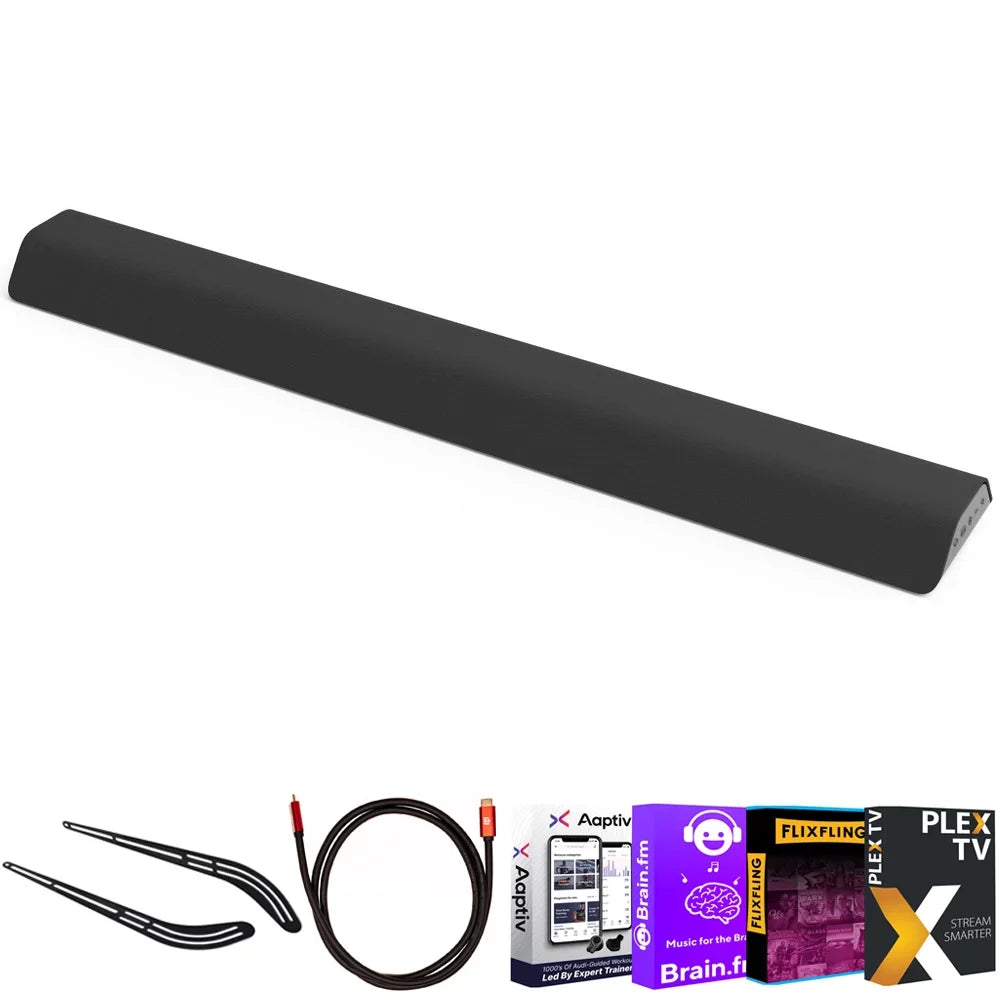 2.1 Bracket System All-in-One Entertainment Audio with Deco Bar Channel Smart HDMI Sound Bundle 6FT Universal Gear Essentials 2020, Cable Tech USA Soundbar M-Series Bundle Vizio and