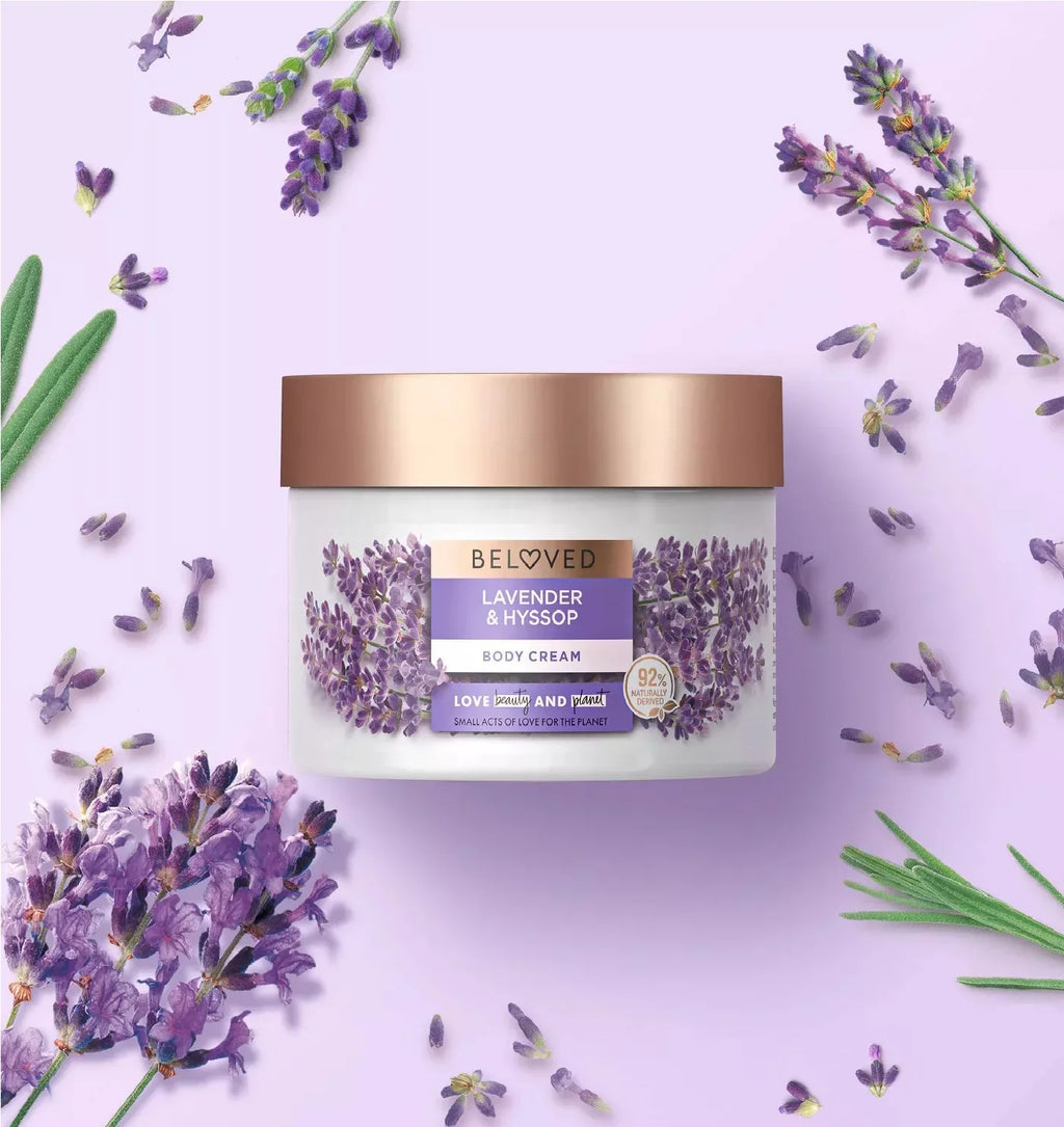 Cream (20 Lavender x Total oz Ounces) Lotion 2 Hyssop & Beloved Body Jar - 10