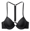 Shine NWT Victoria's 34DDD Fabulous Secret Swim Bikini Black Push Size Top Strap Up