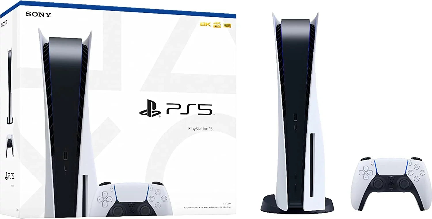 Zen Playstation Speed PS5 Console SSD, 8 UHD 16GB 6, x86-64-AMD Blu-Ray, Memory, AMD Ultra-High 4K GDDR6 RDNA, BT 825GB 5 Cores Radeon WiFi - Disc Version Sony Ethernet Gaming Ryzen CPU, 5.1,